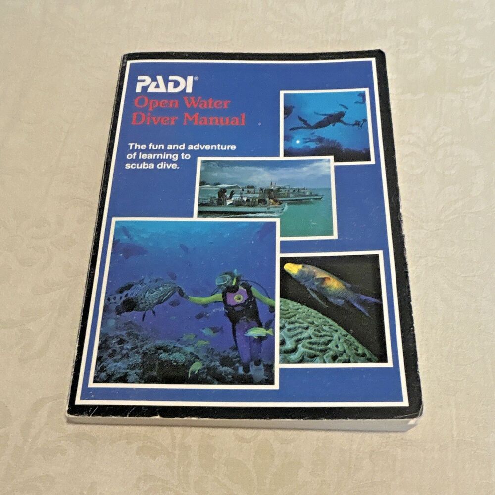 PADI Open Water Diver Manual Paperback Scuba Diving Book MPN 70009N